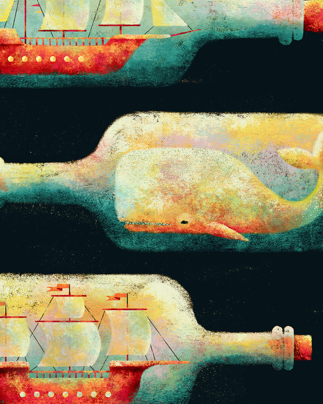 nautical bottles detailed